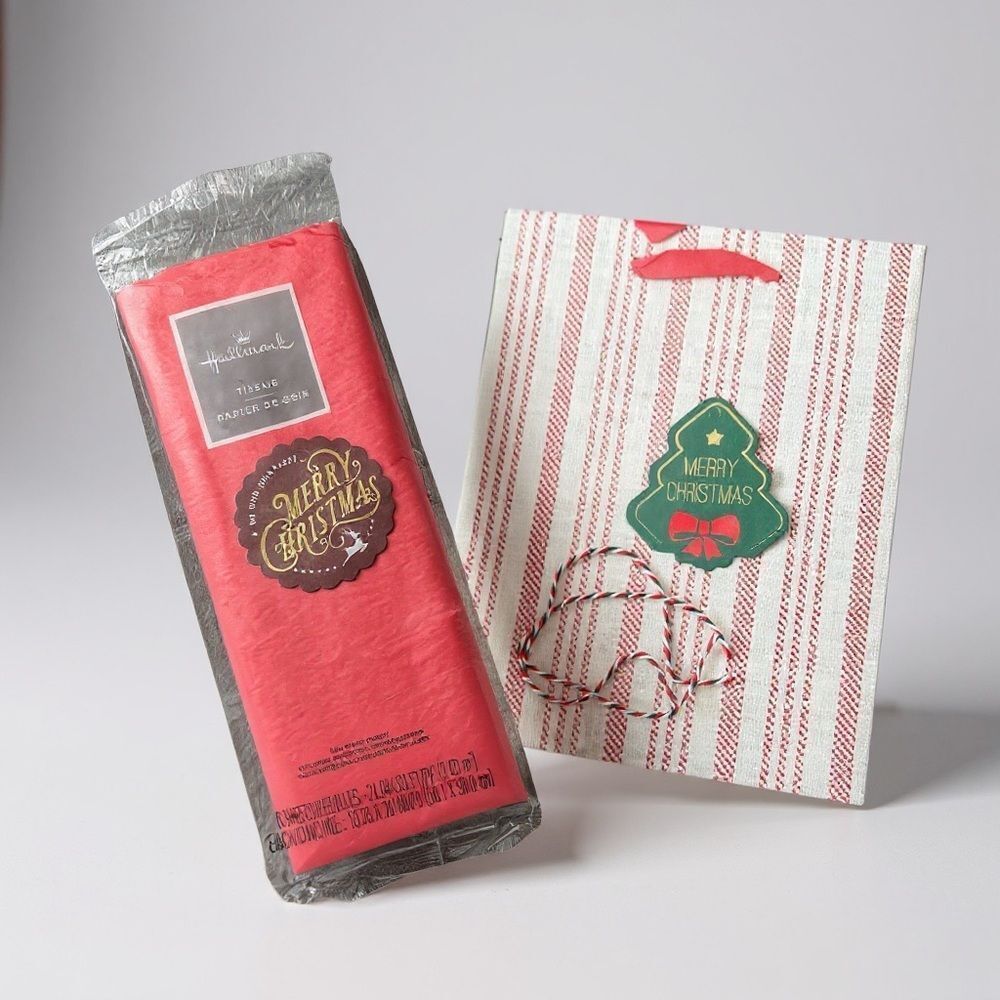 W9. 2 Designs Holiday Gift Bag Set